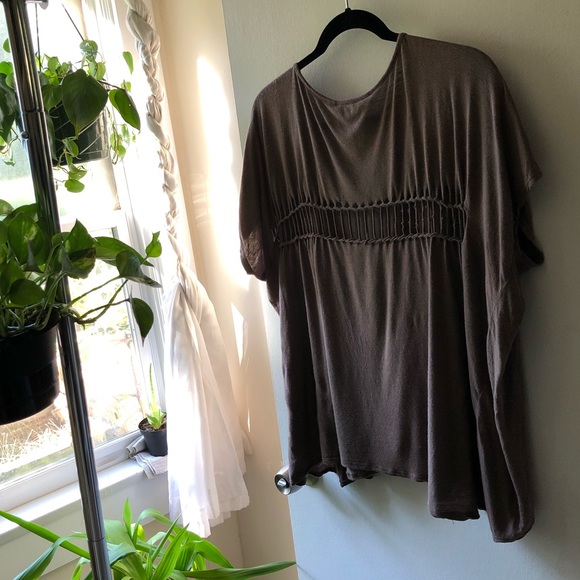 urban outfitters brown cut out top - Picture 3 of 3